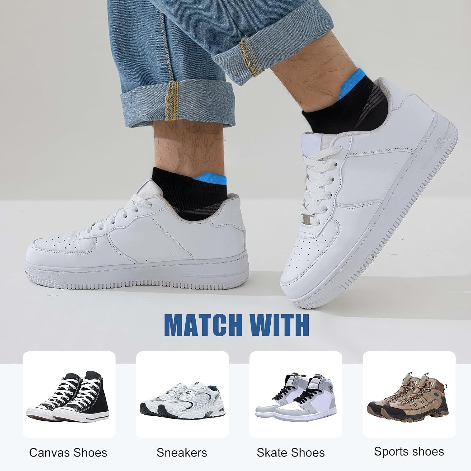 Thumbnail 5 de Niofind Trainer Socks Cotton Ankle