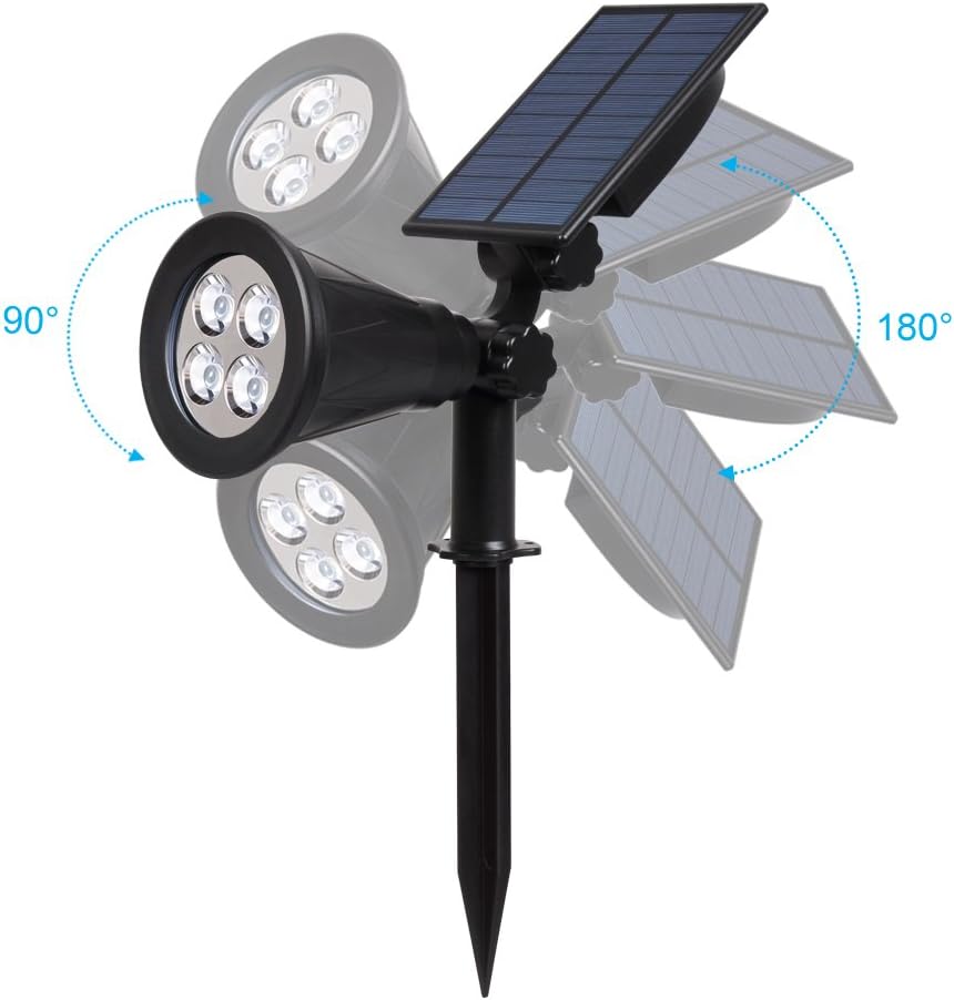 Thumbnail 1 de T-SUN LED Solar Spotlight Review: Practical Outdoor Lighting with 250LM and 180° Adjustability