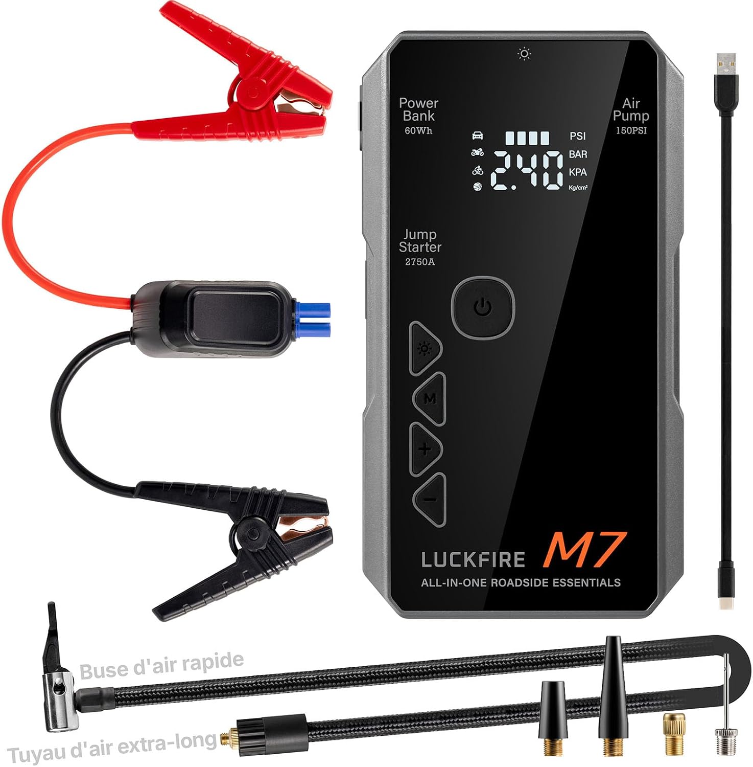 Detalle de Luckfire M7 Booster batterie voiture 12V 60Wh