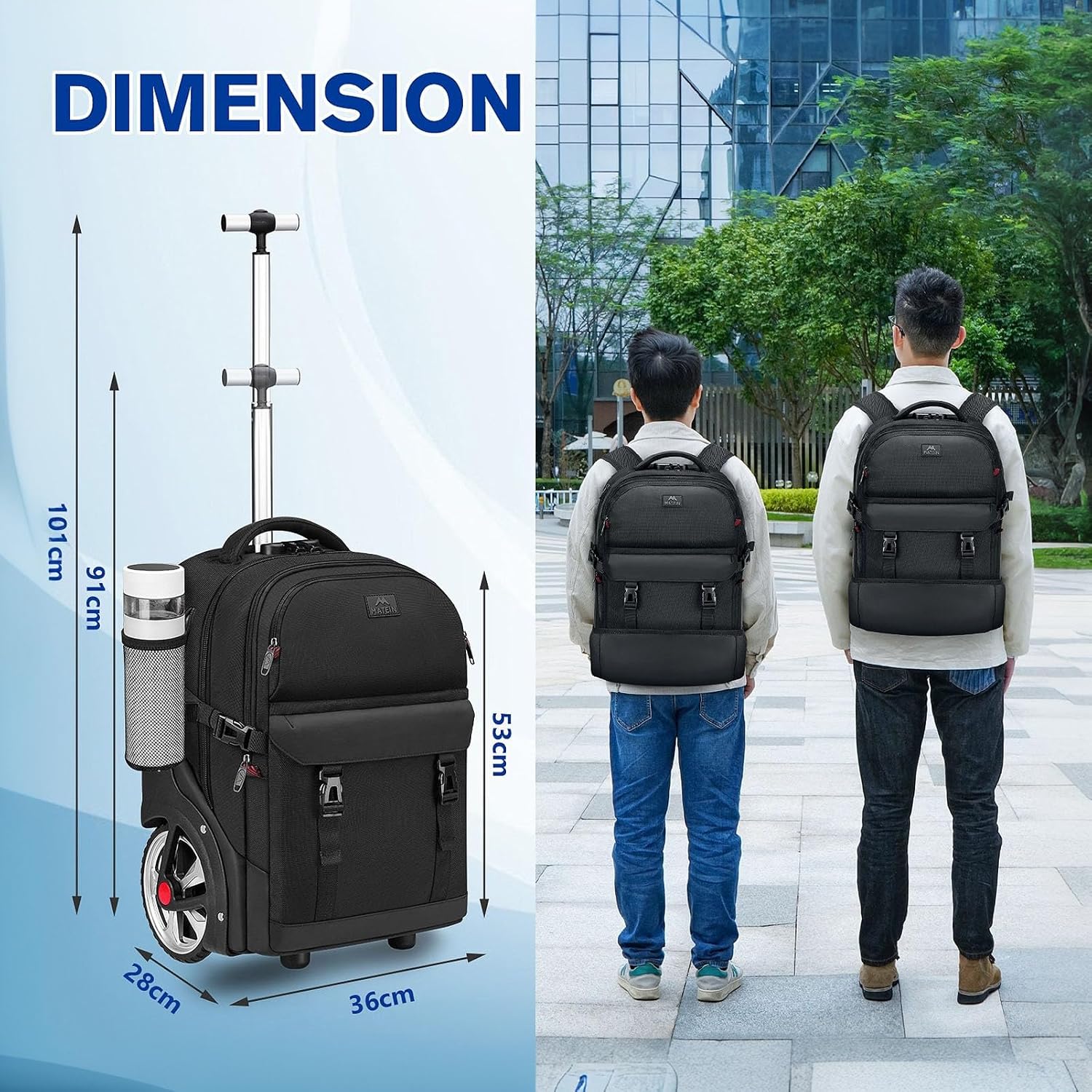 Thumbnail 5 de MATEIN Trolley Rucksack 50L