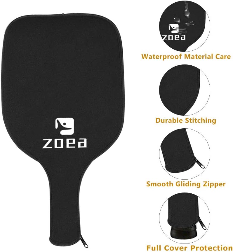 Detalle de ZOEA Pickleball Paddle (Graphite) with carbon fibre surface and polymer honeycomb core