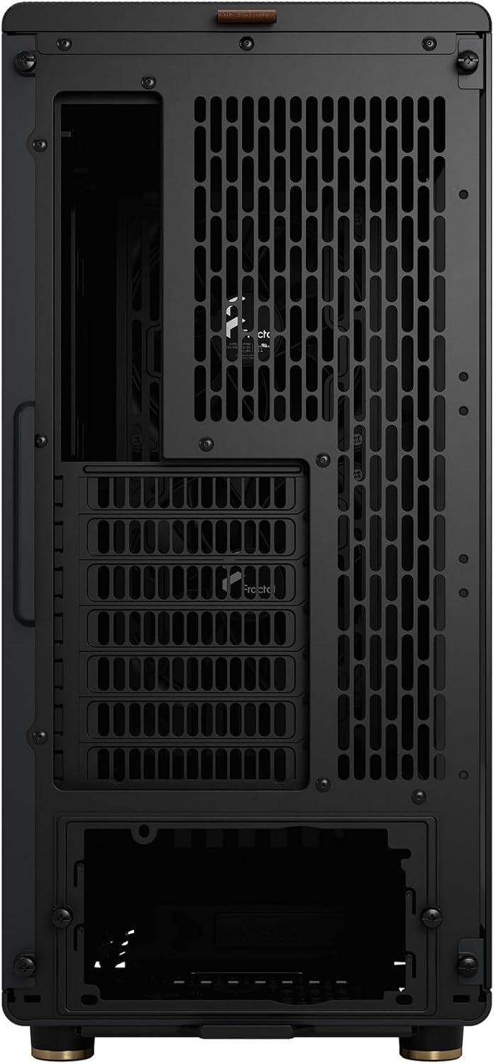 Detalle de Fractal Design North Charcoal Black TG Dark FD-C-NOR1C-02 木製フロントのATXケース