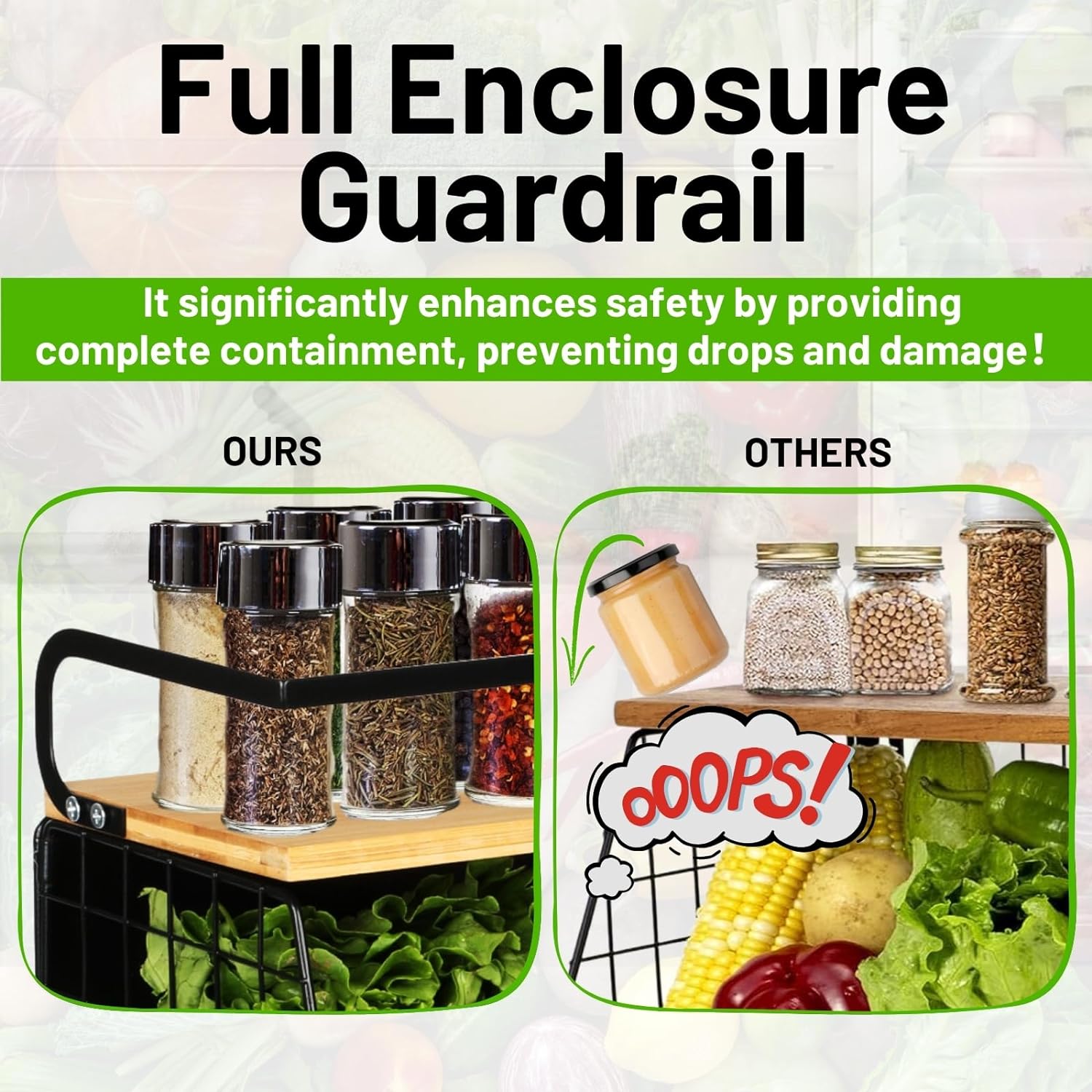 Thumbnail 6 de Ofiray-home Magnetic Fridge Shelf for Pantry 🍽