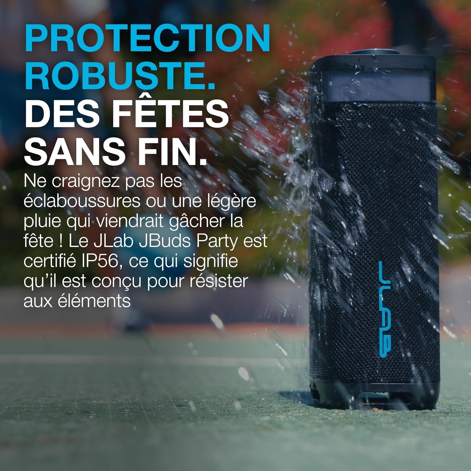 Thumbnail 5 de JLab JBuds Party : enceinte Bluetooth portable 30W avec lumières RGB et autonomie jusqu’à 12+ h (IP56)