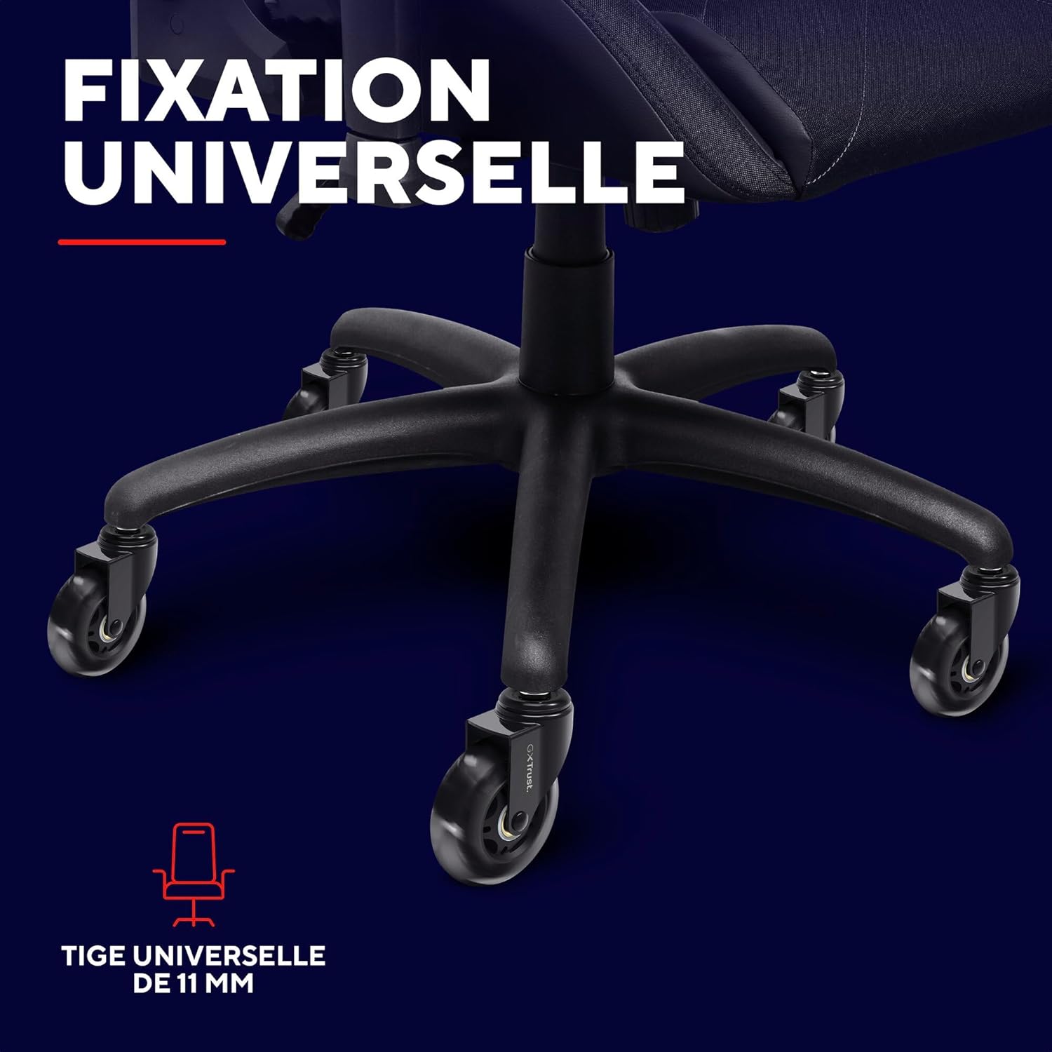 Thumbnail 3 de GXTrust 702 Roulette 75 mm pour chaise