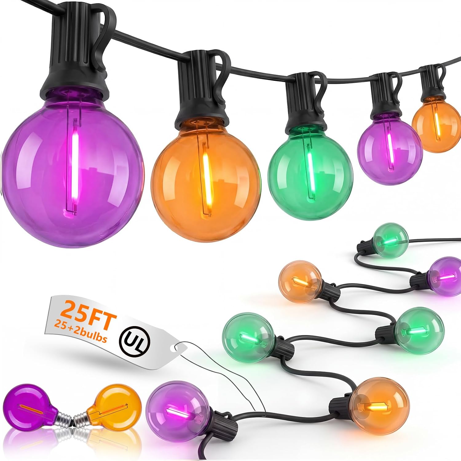 Detalle de Outdoor String Lights, 25 ft