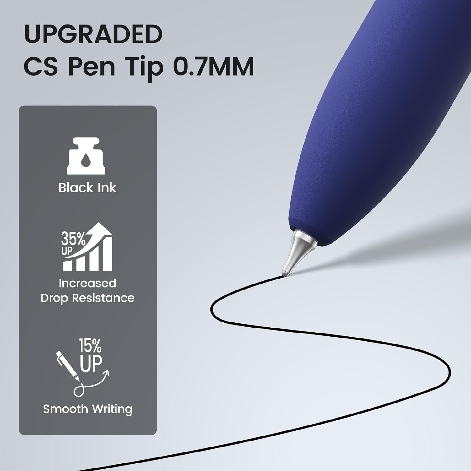 Thumbnail 2 de JIMMIDDA 8 Pcs Gel Pens – 0.7mm Black Ink, Smooth Quick-Dry Gel Writing, Retractable Fidget Pens for Everyday Use