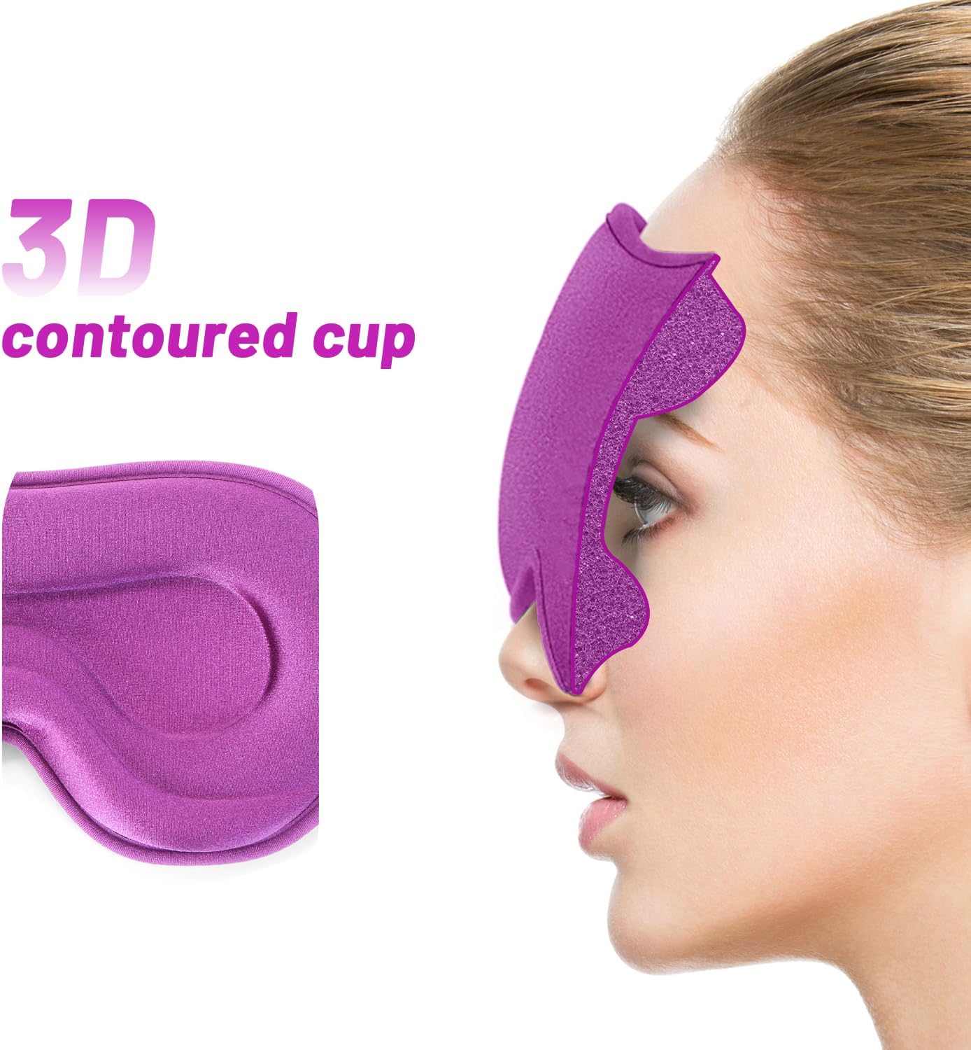 Thumbnail 2 de Sleep Eye Mask 3D Blackout for Travel