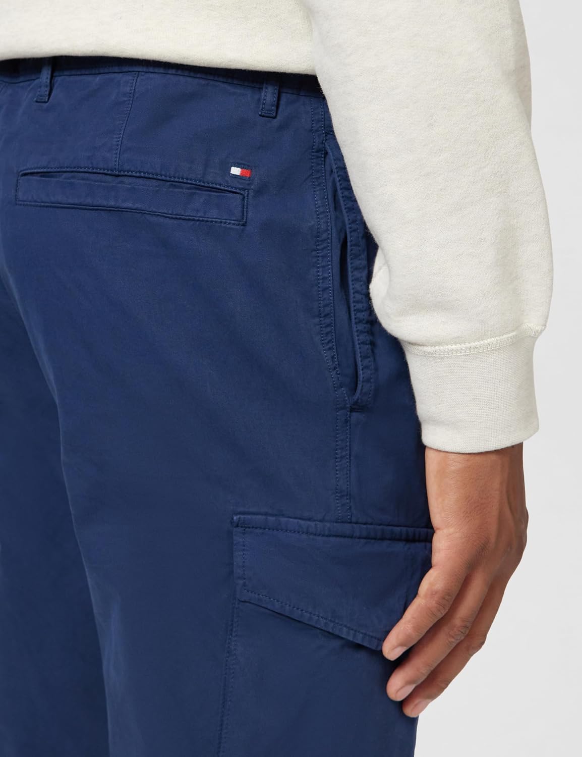 Detalle de Tommy Hilfiger Herren-Hose Stretch Straight Fit – zeitlos, bequem und vielseitig