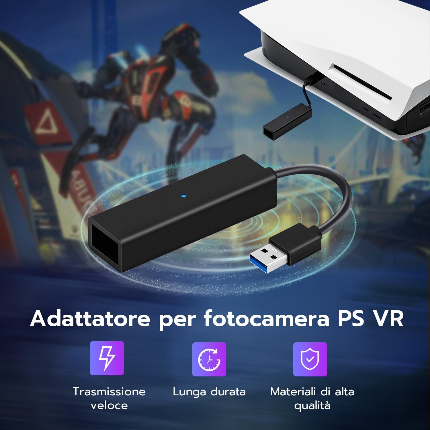 Thumbnail 1 de Wigearss Adattatore PS VR per PS5