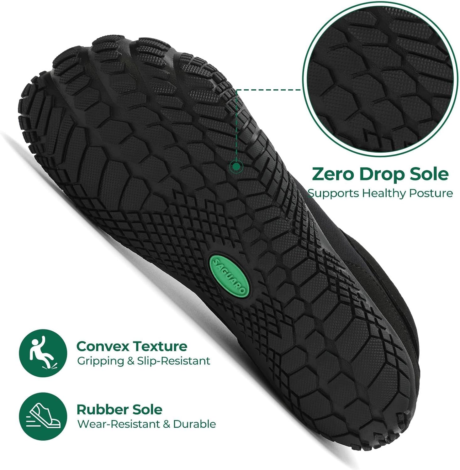 Thumbnail 4 de SAGUARO Uomo Donna Scarpe Barefoot – Scarpa Minimalista da Palestra, Punta Larga e Suola a Goccia Zero (Gr. 35–48)