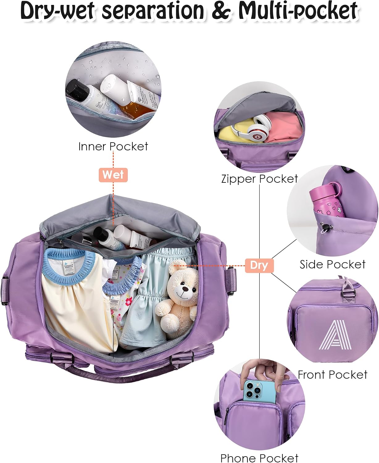 Thumbnail 3 de Elilier Kids’ Duffel Bag, 32L