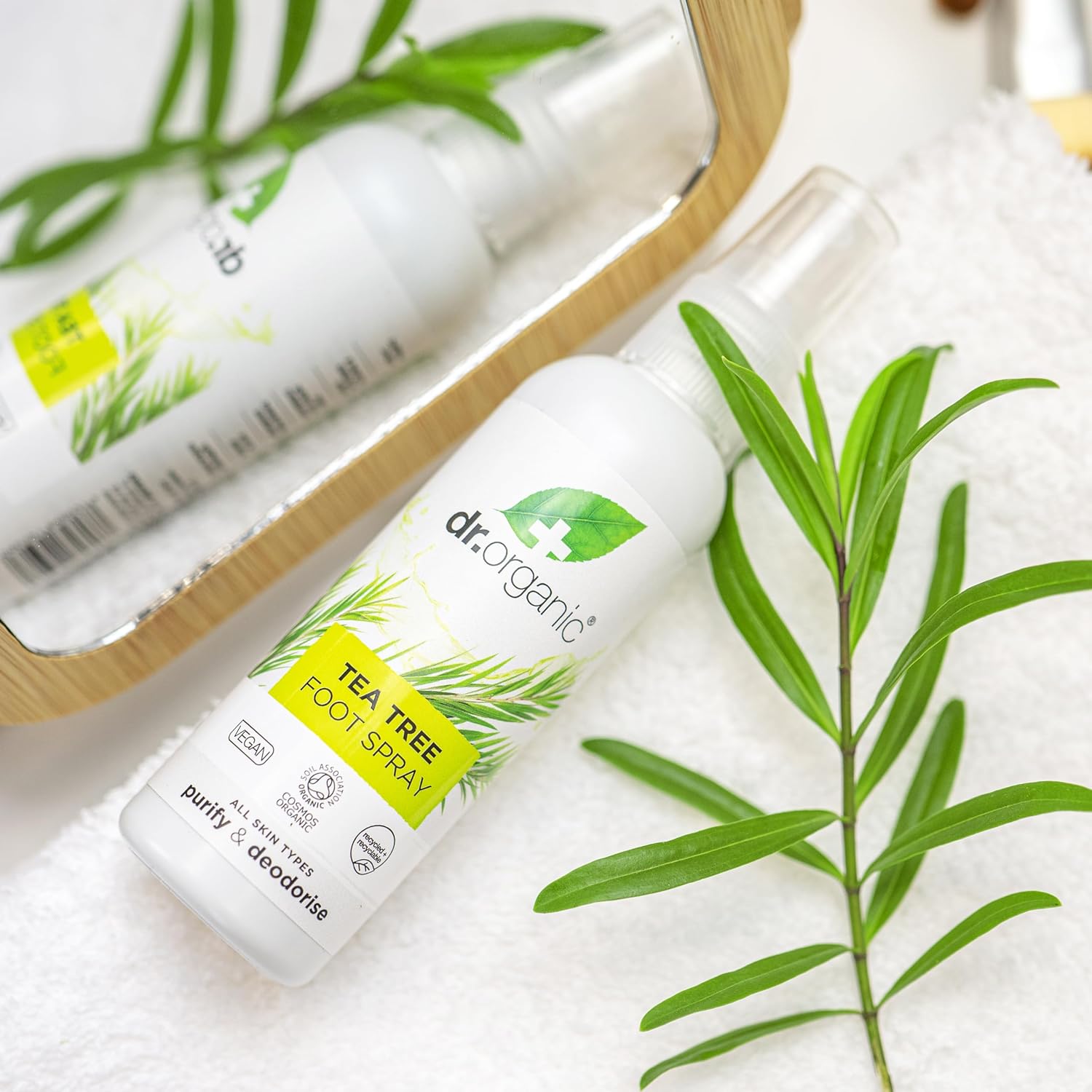 Thumbnail 6 de Dr. Organic Tea Tree-voetspray 100 ml met pepermunt, sneldrogend en aluminiumvrij