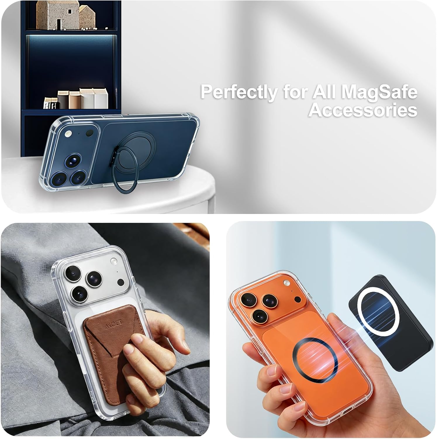 Thumbnail 5 de WONLIVE for MagSafe Ring Sticker (Metal, Strong Adhesive) for MagSafe Holders & Accessories