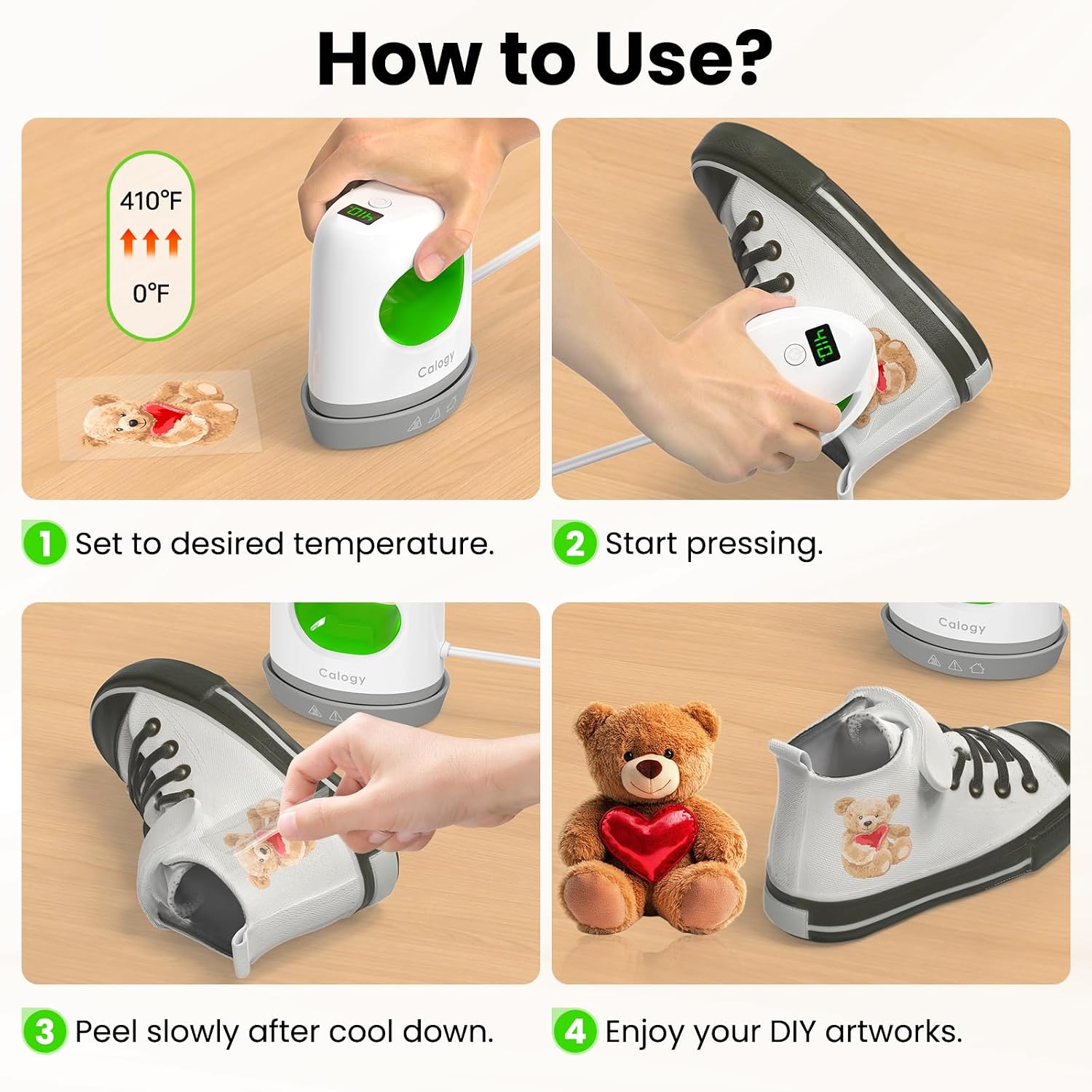Thumbnail 6 de Calogy CHP2305 Super Mini Heat Press, 4 Heat Settings, LED Display & Precision Tip