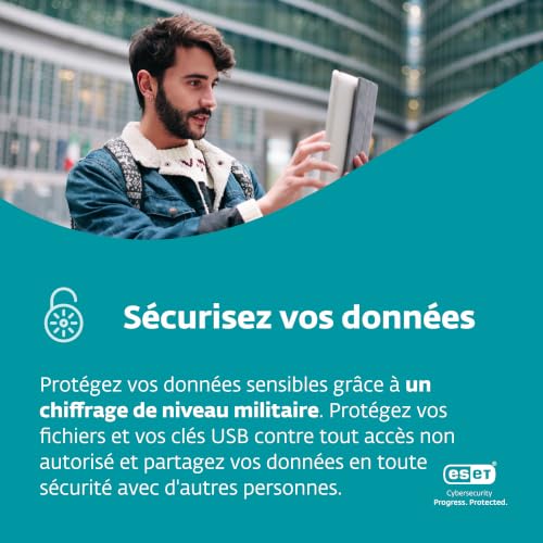 Detalle de ESET HOME Security Premium 2026 — 3 appareils, 1 an, VPN, pare-feu et chiffrement renforcé