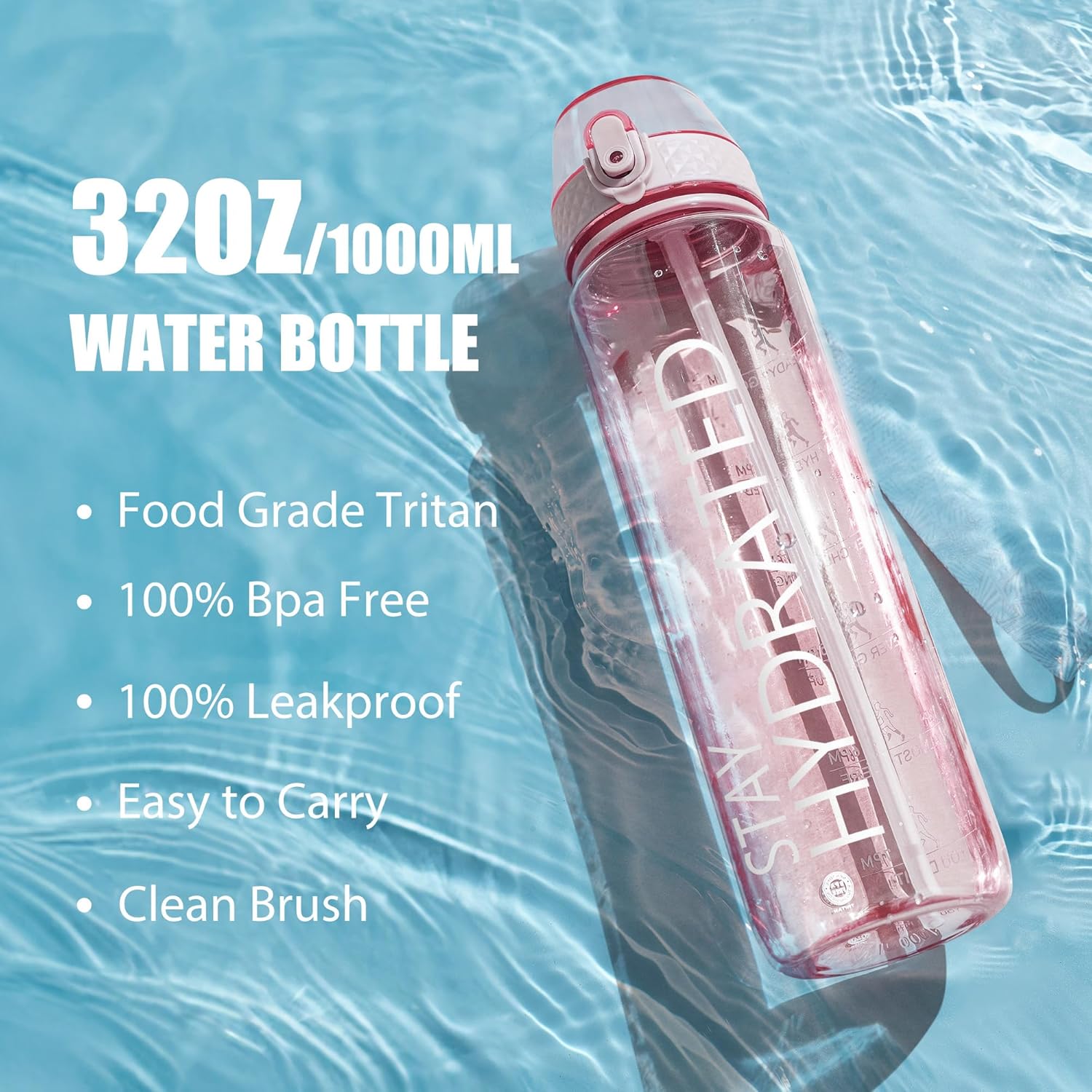 Thumbnail 4 de OLDLEY 1L Sports Water Bottle Tritan with Straw 🚰