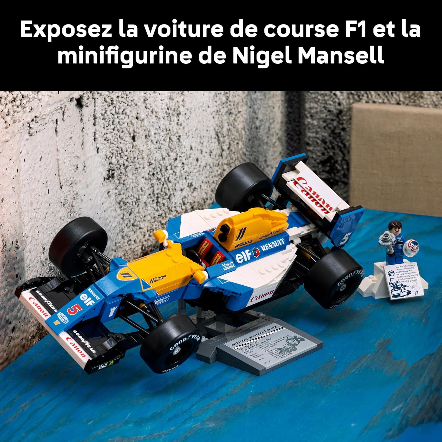 Thumbnail 6 de LEGO Icons Williams Racing FW14B et Nigel Mansell – Maquette F1 collector