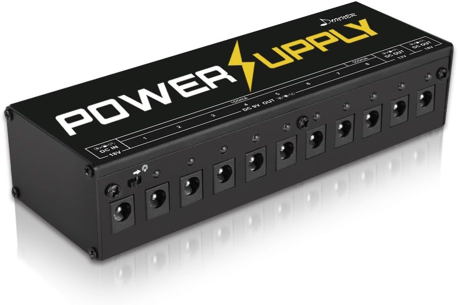 Detalle 2 de Donner DP-1 AS2401A Guitar Pedal Power Supply, 10 Isolated Outputs
