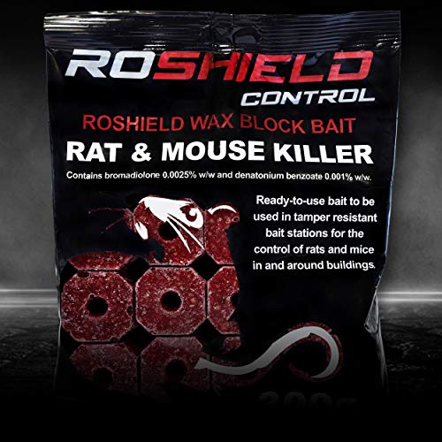 Thumbnail 5 de ROSHield Rat & Mouse Poison Blocks 700g — Fast Acting, Indoor/Outdoor Rodent Bait