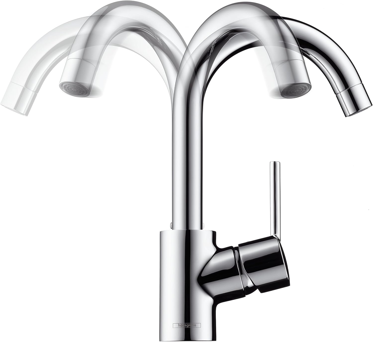 Detalle de Hansgrohe Focus M41 Mitigeur de cuisine 160, jet unique, acier inoxydable – performance et élégance durable