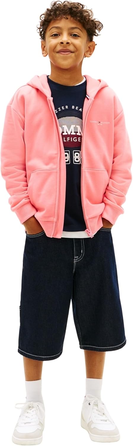 Thumbnail 3 de Tommy Hilfiger Mini Corp Zip Through Hoodie Ks0ks00726 – Felpa unisex per bambini e ragazzi