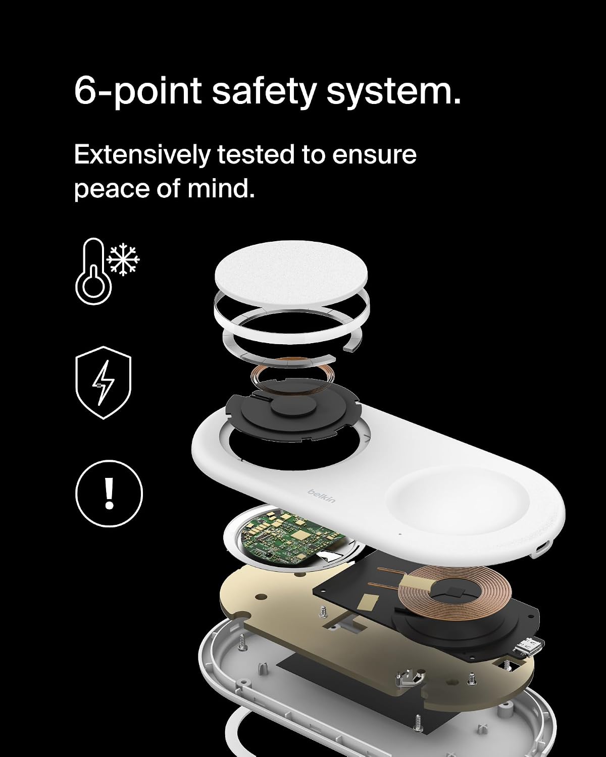 Thumbnail 6 de Belkin 3‑in‑1 MagSafe Charging Pad 15W