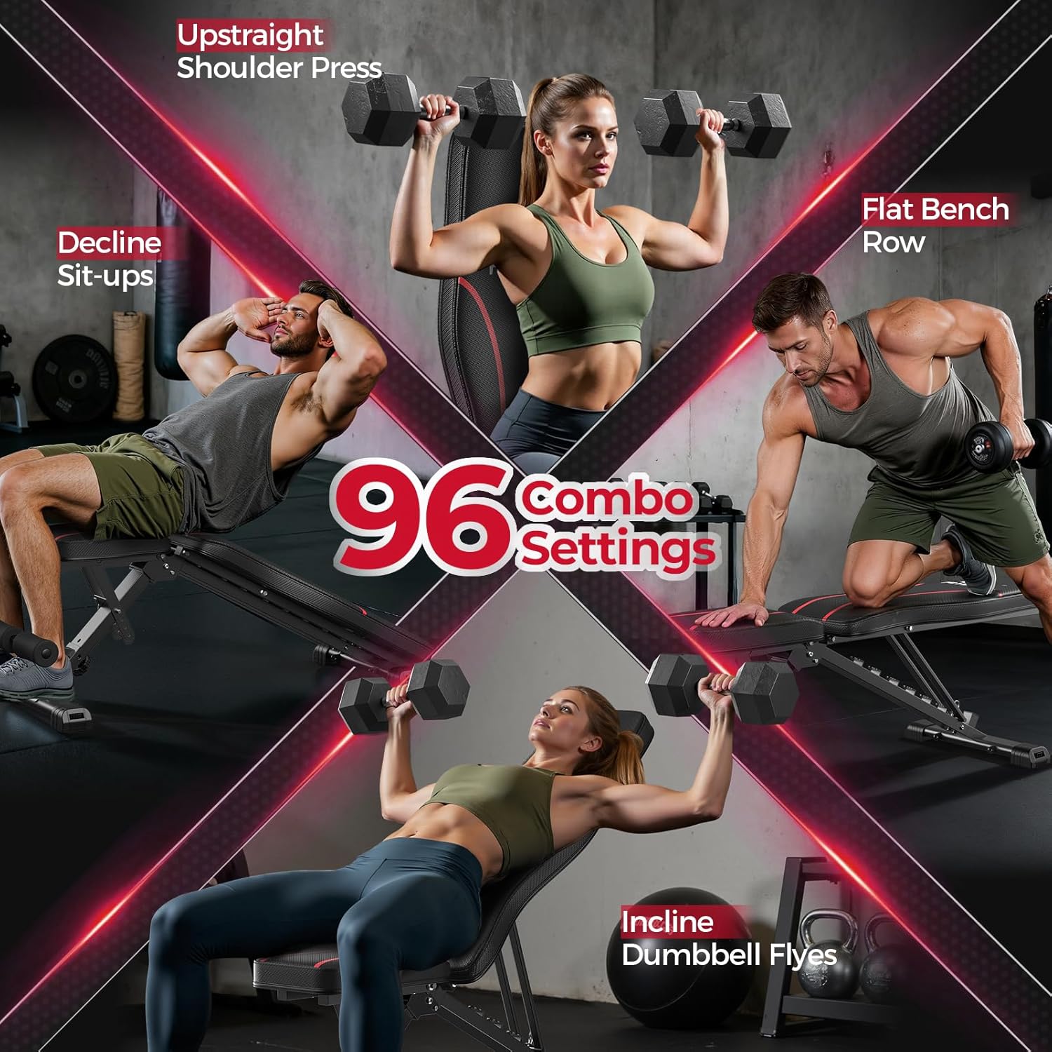 Thumbnail 6 de FLYBIRD Banc de musculation pliable réglable 8 positions (capacité 300–318 kg)