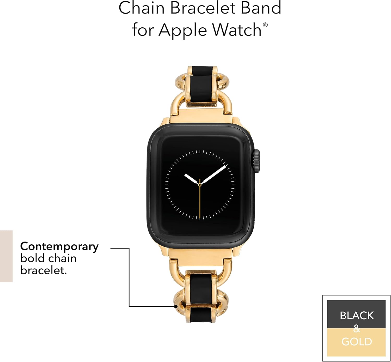 Detalle de Anne Klein Fashion Chain Bracelet for Apple Watch