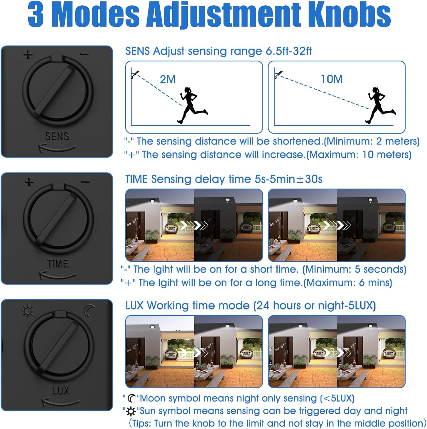 Thumbnail 2 de Probapro 100W LED-Strahler mit Bewegungsmelder außen (IP65, 6500K kaltweiß, abnehmbarer Sensor)