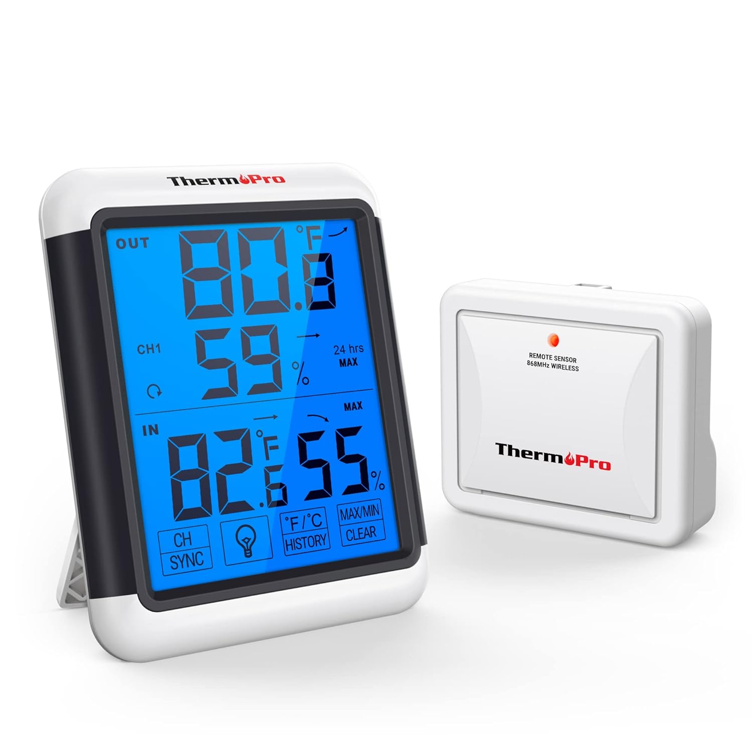 Detalle de ThermoPro TP65C wireless hygrometer 150 m range 🌡