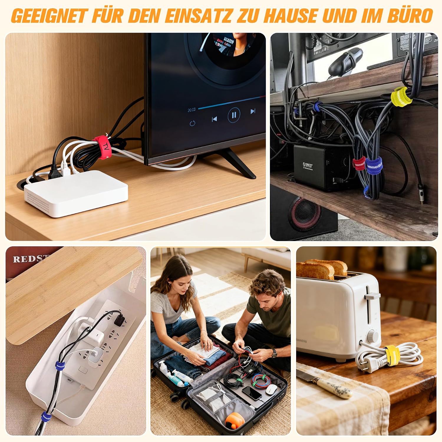 Thumbnail 5 de Summerbrite Kabelbinder Klett 70 Stück