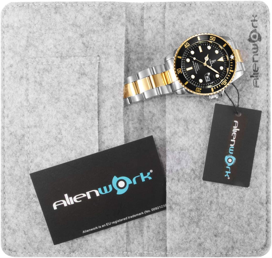 Thumbnail 5 de Alienwork IK Montre Homme et Femme — Bracelet Métal, Quartz Japonais