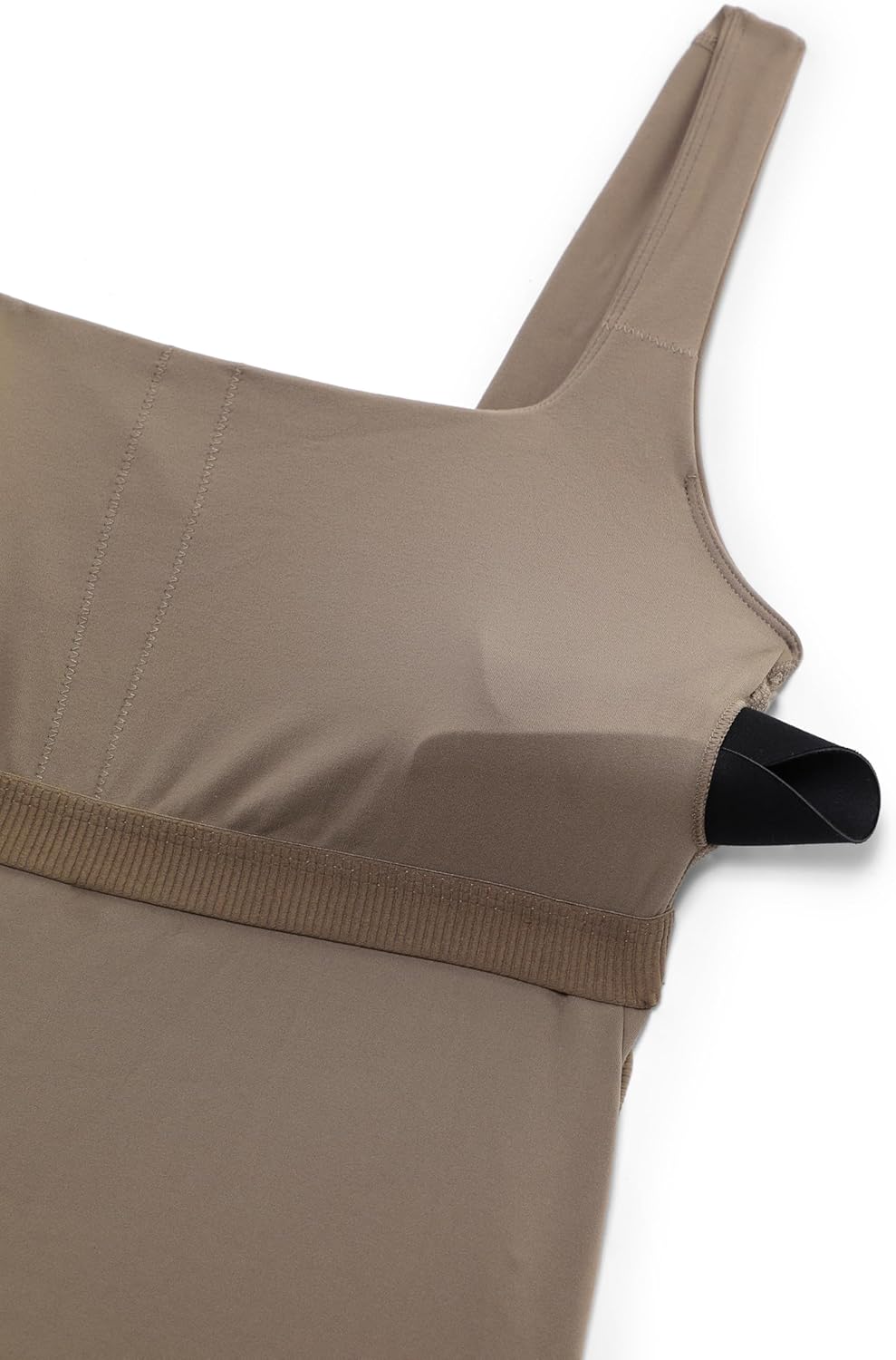 Detalle de CRZ YOGA Butterluxe Donna Quadrato Collo maternità – Top e reggiseno integrato per gravidanza e postpartum