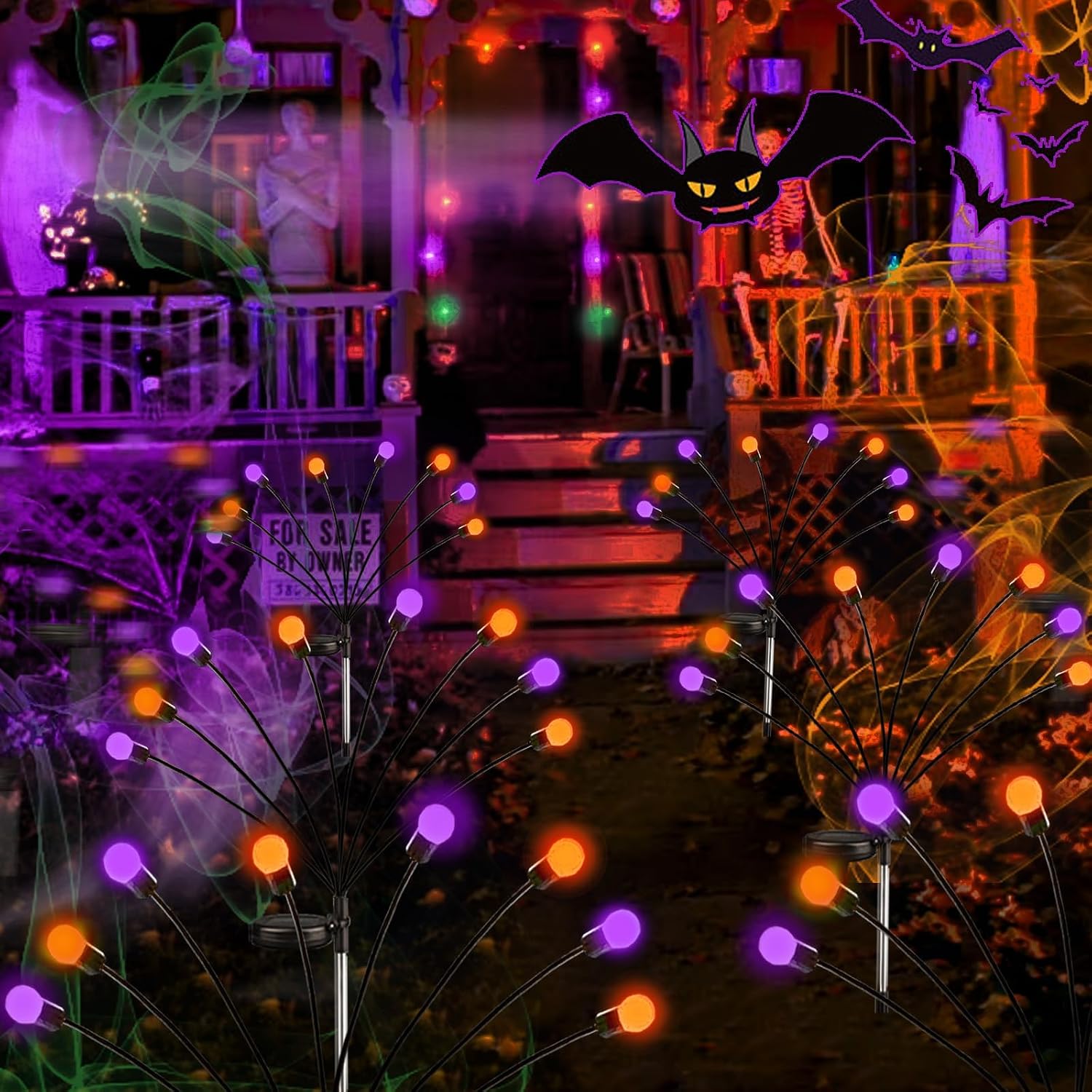Thumbnail 6 de SANJICHA Solar Lights FFY 6-Pack Firefly Lights, Orange & Purple, 2 Modes