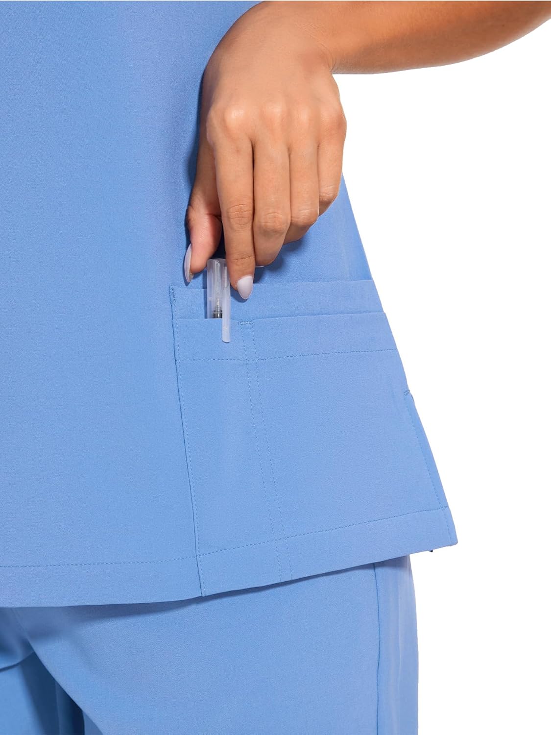 Thumbnail 4 de COZYFIT Women’s Medical Scrub Set with V-Neck Stretch Top and 8-Pocket Jogger Pants