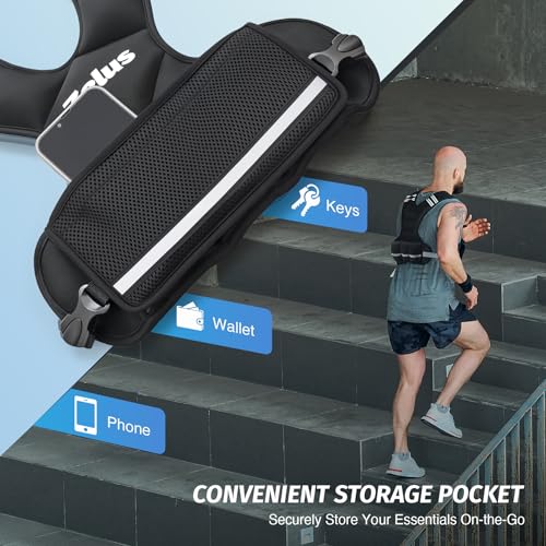 Detalle 2 de ZELUS Weighted Vest 4โ10 lb adjustable workout vest ๐