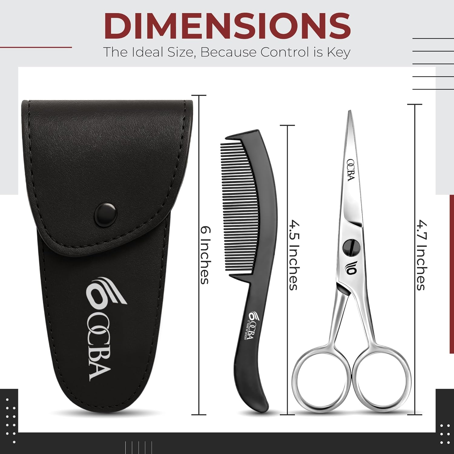 Thumbnail 5 de OCBA Beard Scissor Professional stainless steel scissors ✂
