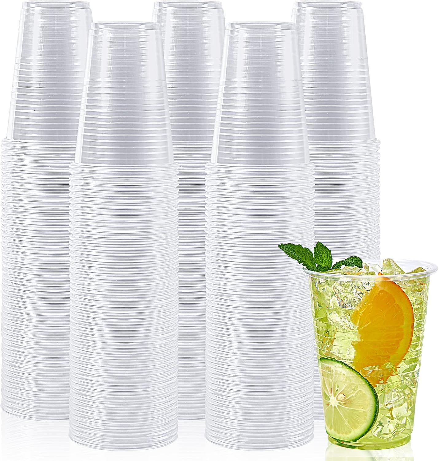Thumbnail 6 de Lilymicky 500 Pack 7 oz Clear Disposable Plastic Cups