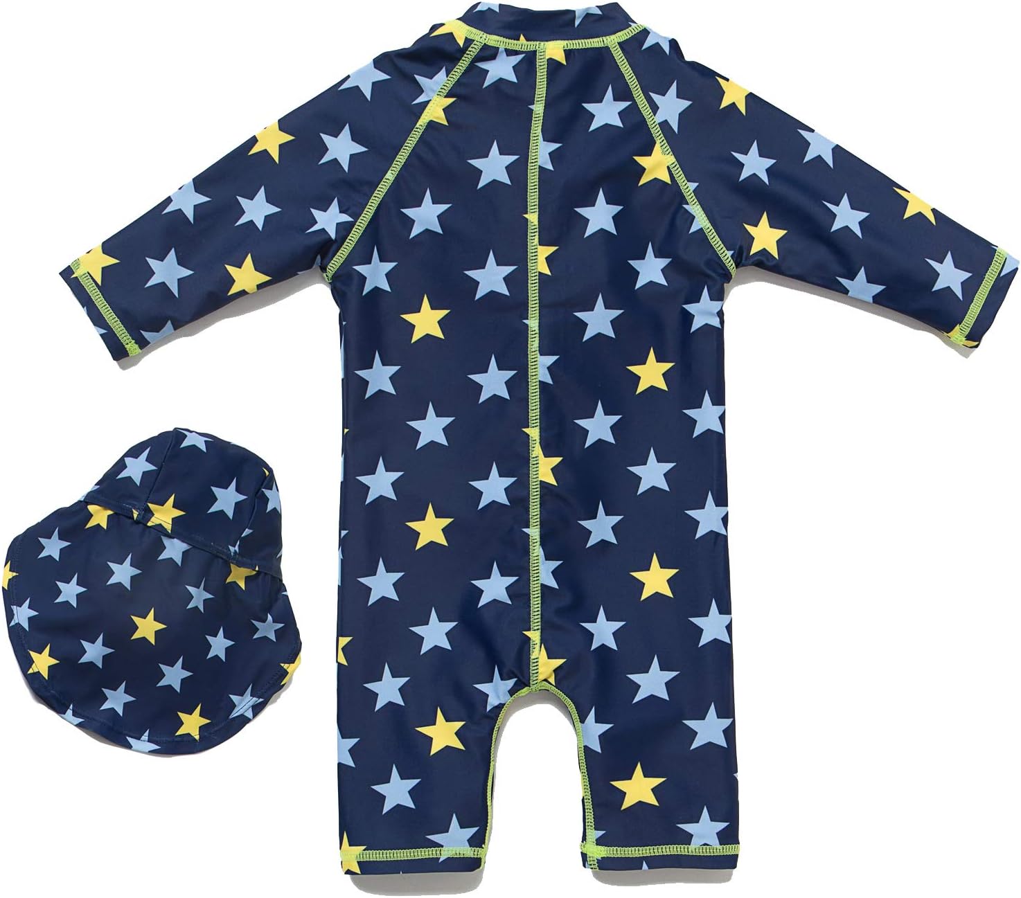 Thumbnail 1 de BONVERANO Baby Jungen Einteiliger Badeanzug mit Kurzarm und Reißverschluss – UV-Schutz 50+