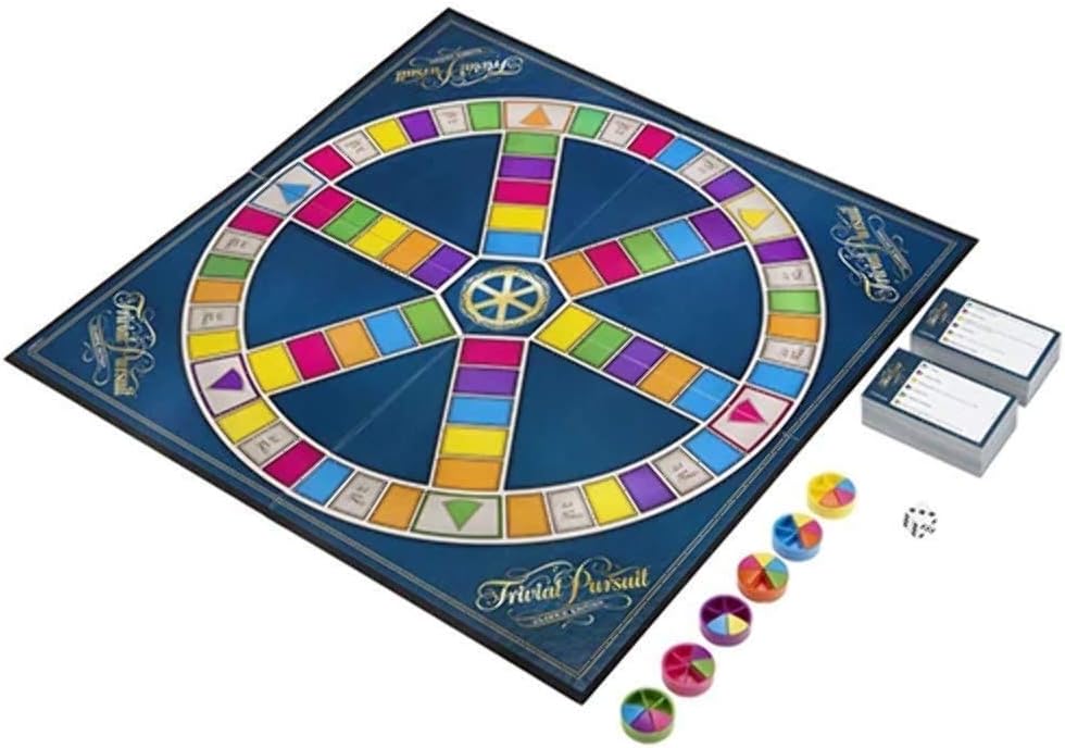 Detalle 2 de Hasbro Gaming Trivial Pursuit Classico, gioco da tavola per famiglie (2-6 giocatori) con 400 carte