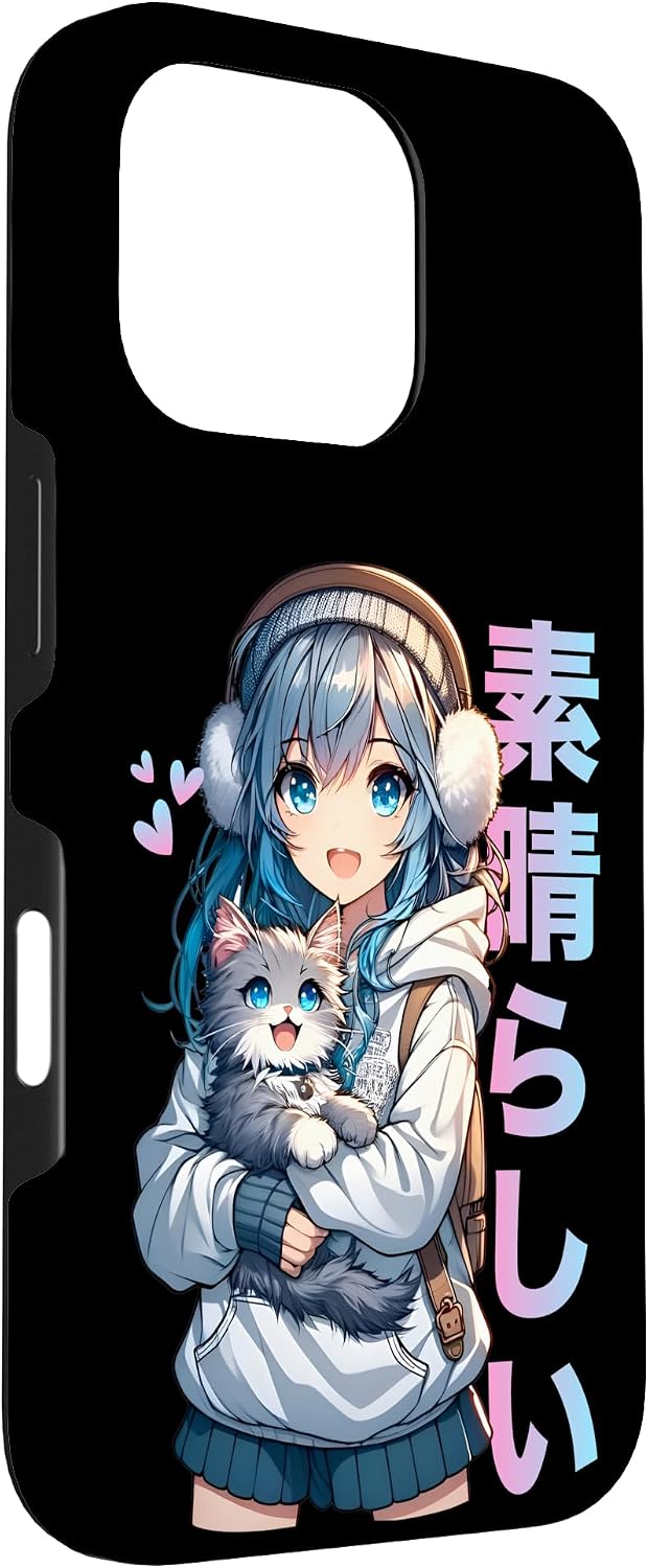 Thumbnail 2 de Mignon Anime Fille coque iPhone 16 Pro