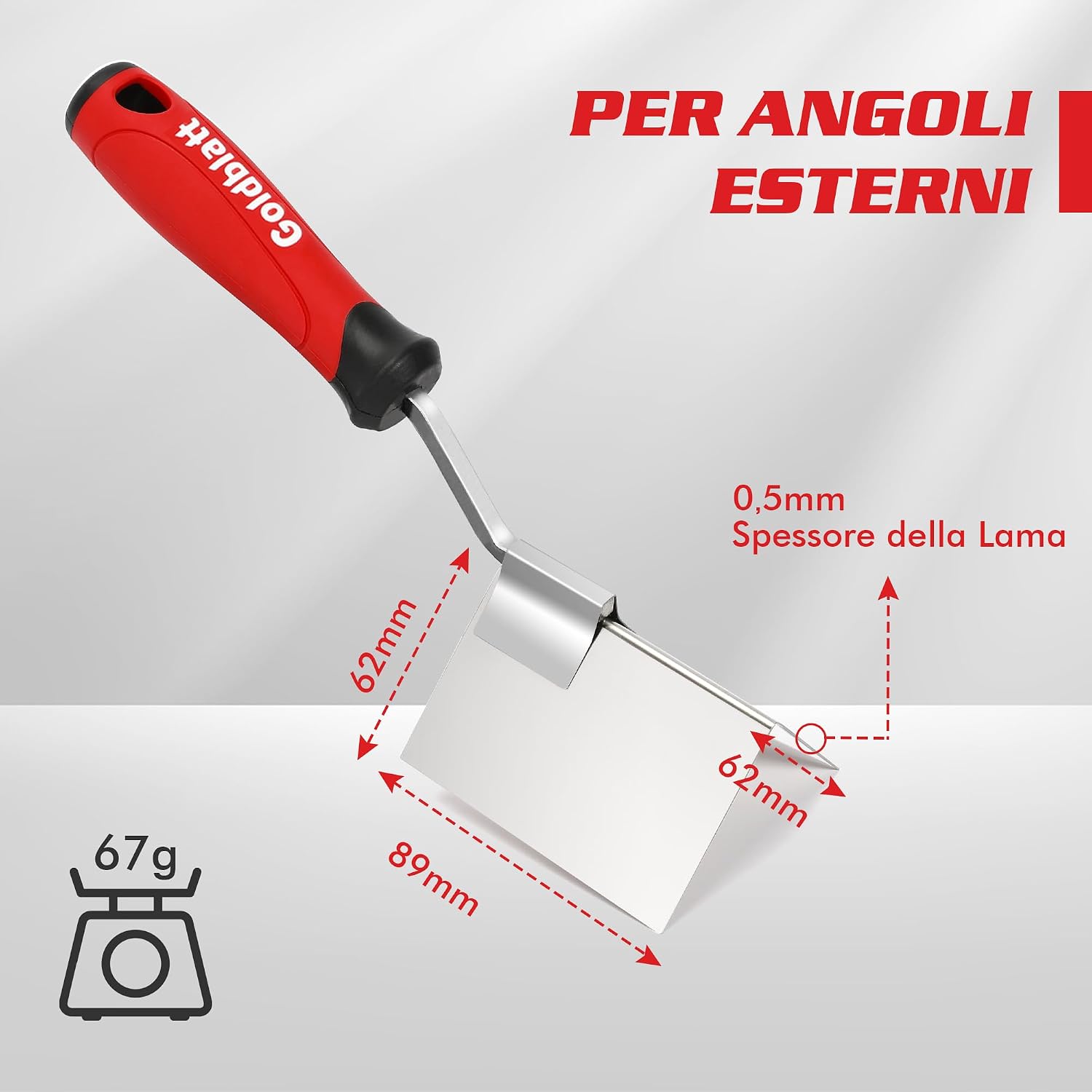 Thumbnail 1 de Goldblatt cazzuola angolare 2 pezzi 126x100 mm