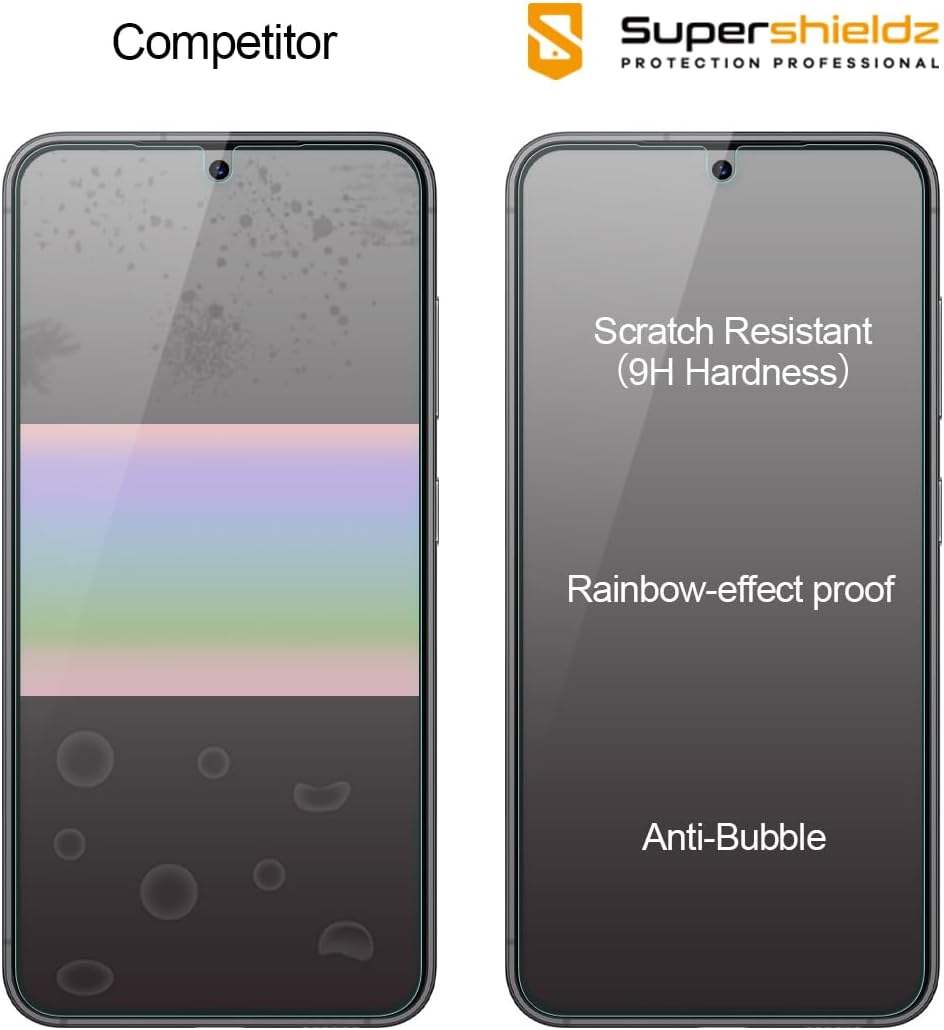 Detalle 2 de Supershieldz 3 Pack for Samsung Galaxy S25 Tempered Glass Screen Protector