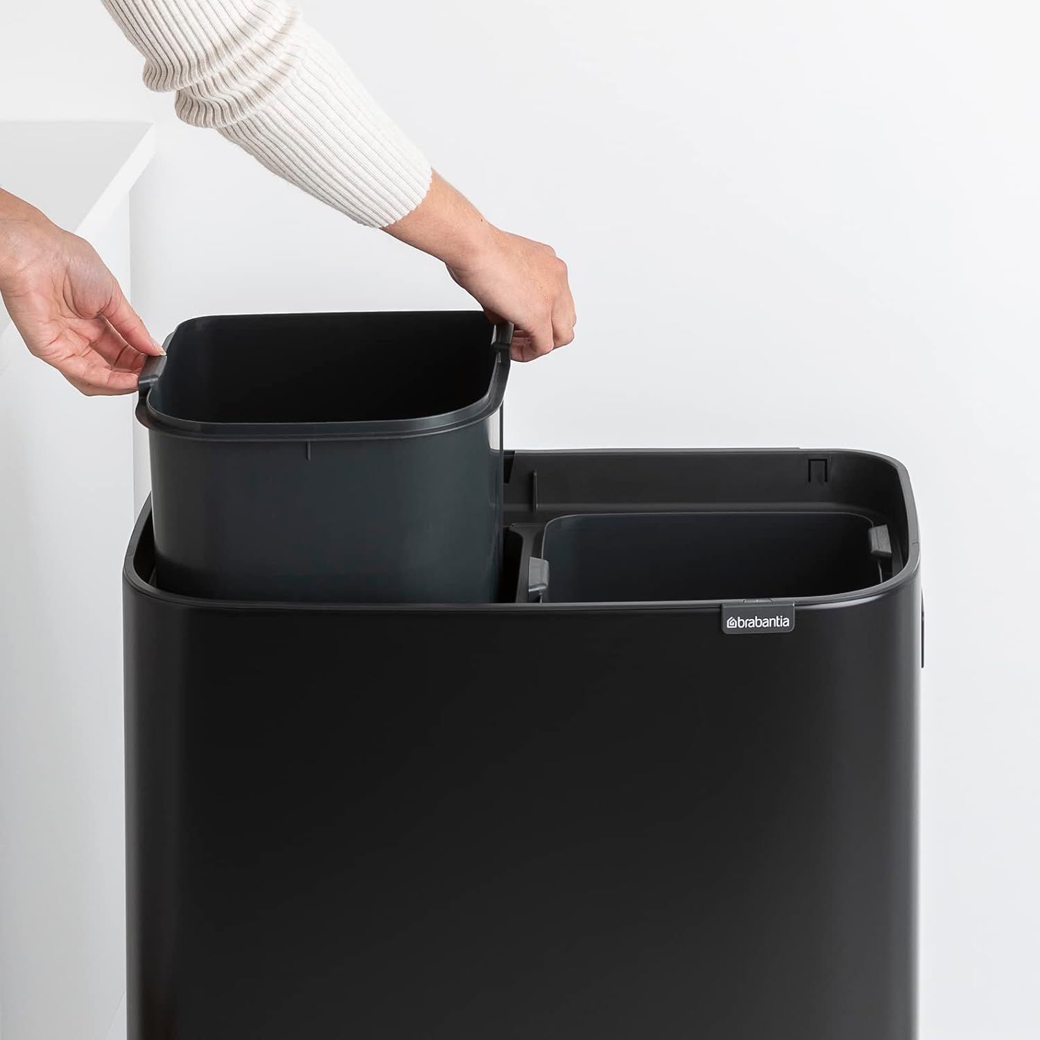 Thumbnail 5 de Brabantia Bo Hi Touch Cubo de Basura 2x30L Negro Mate 🚮
