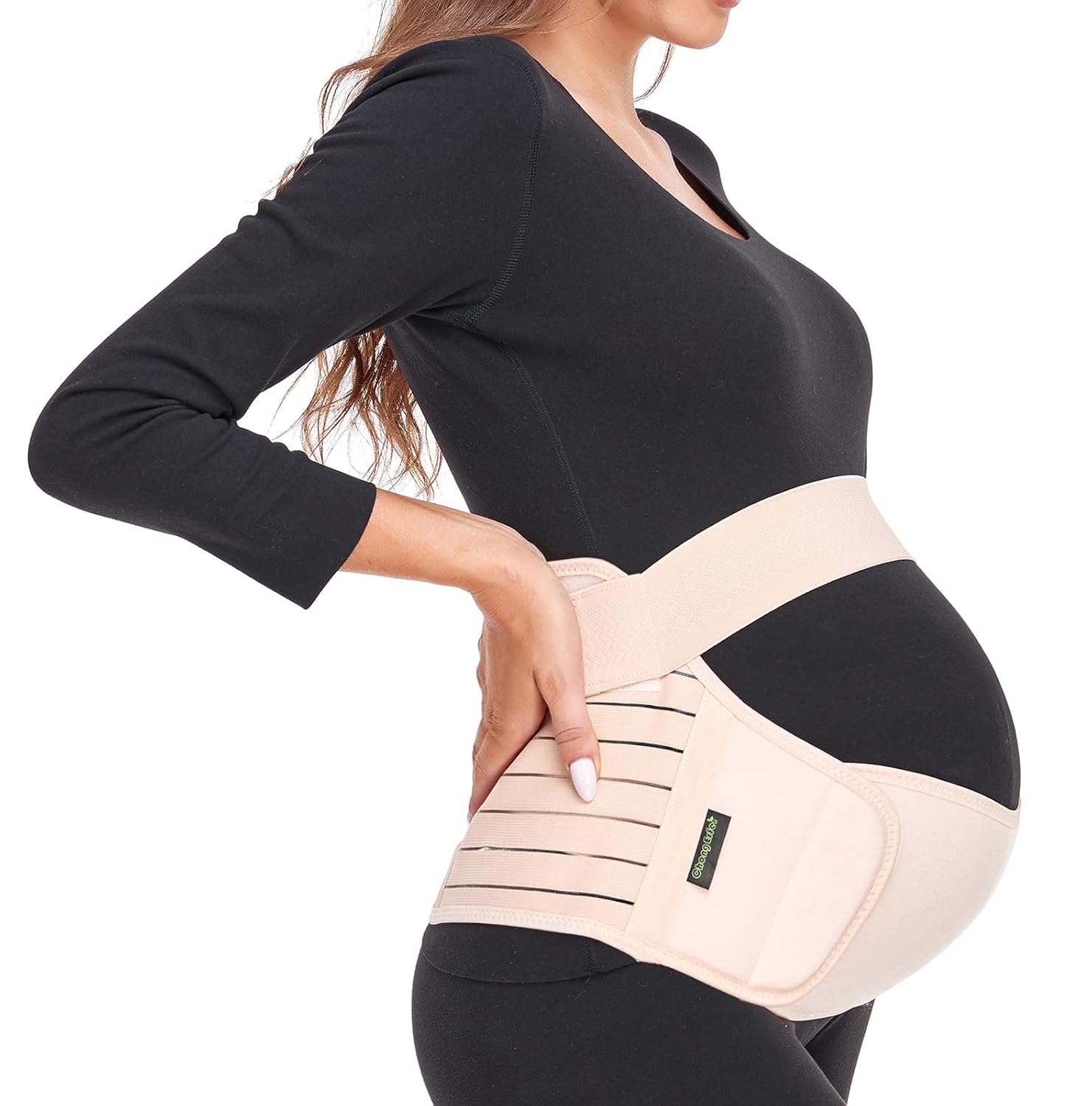 Thumbnail 6 de ChongErfei Maternity Belt Pregnancy Belly Band 3-in-1 (Black, XL) for Back, Pelvic & Hip Support
