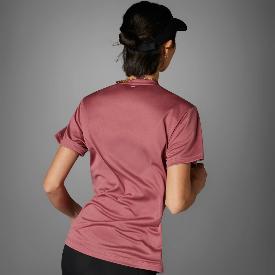 Detalle 2 de Camiseta Run It de Adidas: color Rosa, para entrenar con comodidad