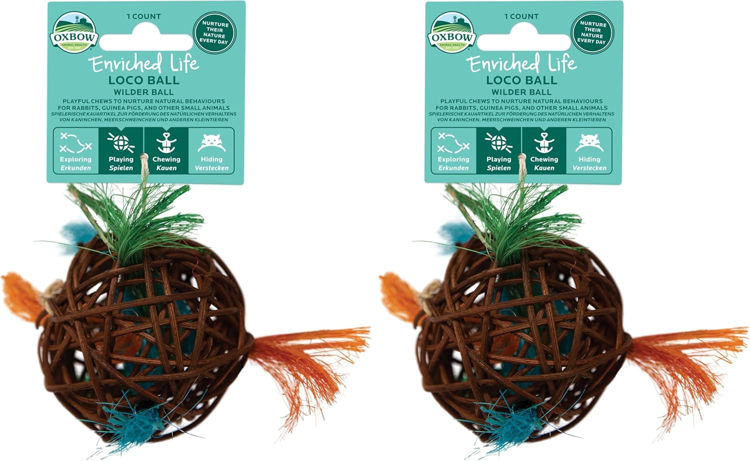 Detalle de Oxbow Enriched Life Wobble Teaser – Jouets interactifs pour lapins et petits rongeurs