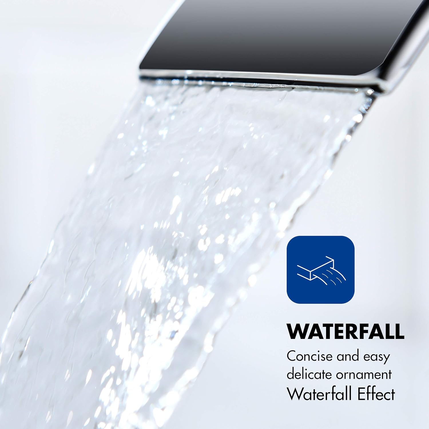 Thumbnail 5 de CECIPA Rubinetto Bagno Lavabo a Cascata con Leva unica – acciaio 304, altezza bocca 8,4 cm, risparmio 30% acqua