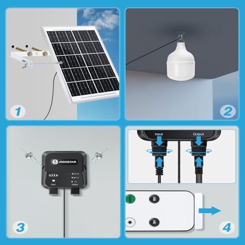Thumbnail 8 de Aigostar Luz LED Solar Exterior 70W con Mando, Caja de Almacenamiento y Cable de 11 m